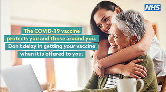 The Covid-19 vaccine protects you and those around you.  Don't delay in getting your vaccine when it is offered to you