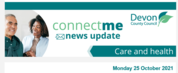 Devon County Council ConnectMe news update on vaccines