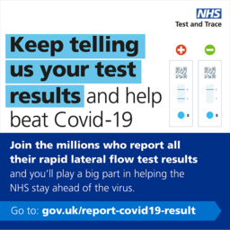 Keep telling us your test results and help beat Covid-19
