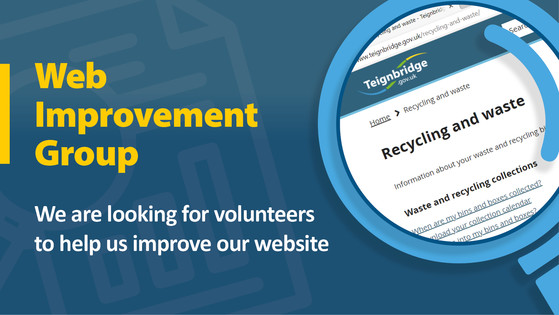 Web improvement group.  We are looking for volunteers to help us improve our website