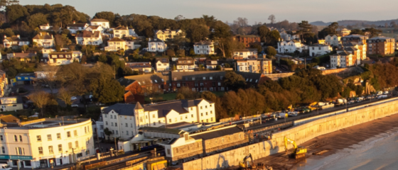 Construction of new sea wall progresses