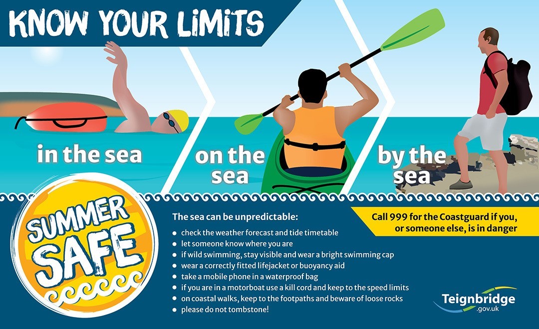 Know your limits in the sea, on the sea by the sea.  Summer safe