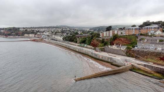 Dawlish Sea Wall  credit Dawlish Beach Cams