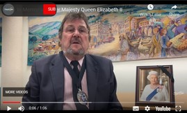 Video image of Council chair paying tribute to Her Majesty Queen Elizabeth 11
