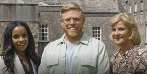 Unbreakable presenters Anjula Mutanda, Rob Becket and Maria McErlane