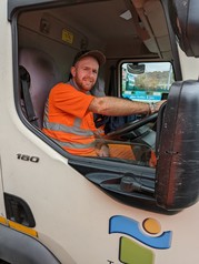Dave Edwards, one of the drivers the council put through the Drivers Apprenticeship Course.