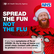 Spread the fun not the flu.  If you have symptoms of flu or Covid-19 try to stay at home and avoid close contact with others