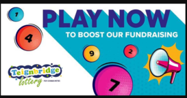 Teignbridge Lottery for Communities.  Play now to boost our fundraising