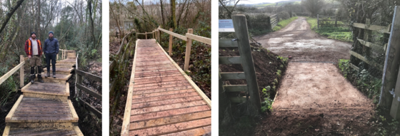 Images of new boardwalk and accessible path at Magazine Pond 