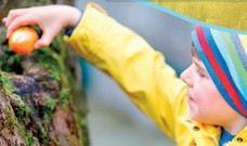 Child finding an egg