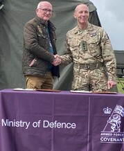 Colonel Gary McDade, Commander South West, Director Ten Tors and our Armed Forces Covenant Champion. Cllr Richard Keeling