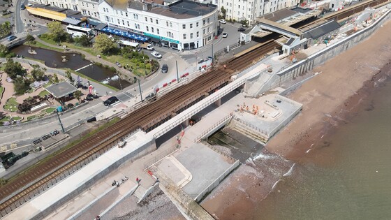 Dawlish Seawall and promenade