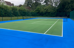 Repainted  Bakers Park tennis courts