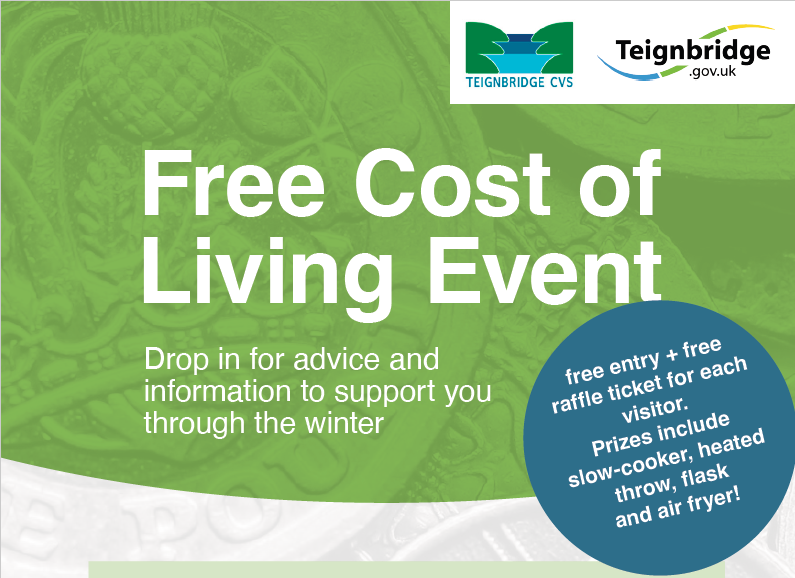 Free cost of living drop in events starting soon