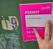 Garden waste permit label