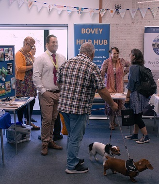 Attendees at Bovey Tracey Cost of Living event
