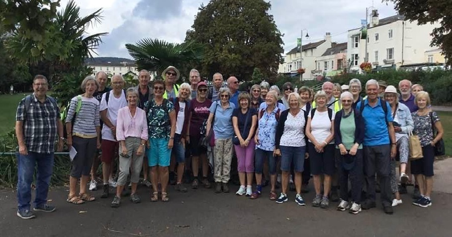 Participants in walking festival