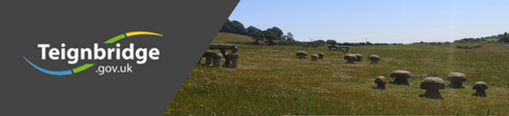 Green spaces newsletter masthead.  teignbridge.gov.uk plus a green spaces image