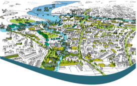 local plan front page image shows map of the Teignbridge district