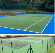 Bakers and Forde Park refurbished tennis courts