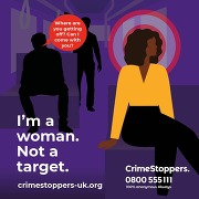 Crimestoppers - I'm a woman not a target
