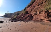 Ness beach rockfall