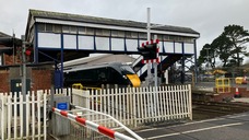 GWR train at level crossing which will be updated
