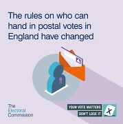 postal vote - electoral commission poster
