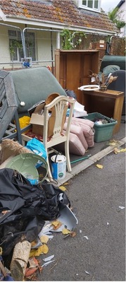 fly tipped waste in Dawlish