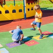 Kids playing in a park