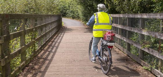 Hackney Marshes cycle path bike 