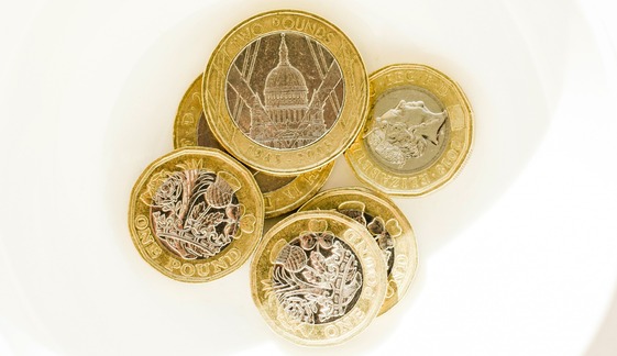 pound coins money budget