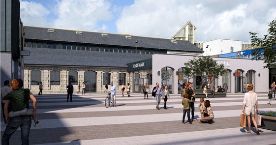 Market Square paving Newton Abbot