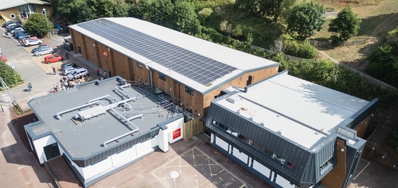 Aerial view of Broadmeadow Sports Centre