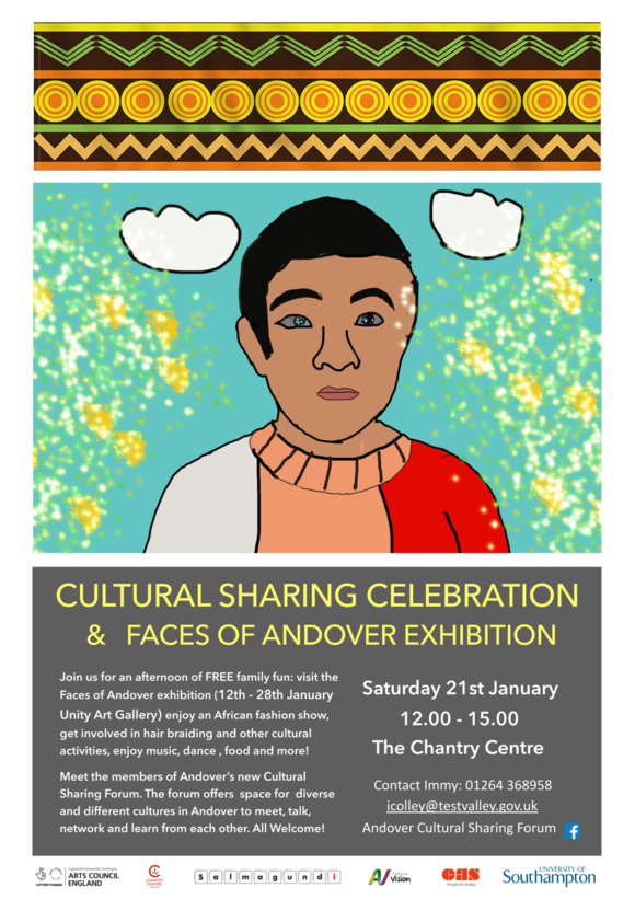 Cultural sharing celebration poster