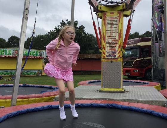 Fair Play Day - child jumping on a trampoline