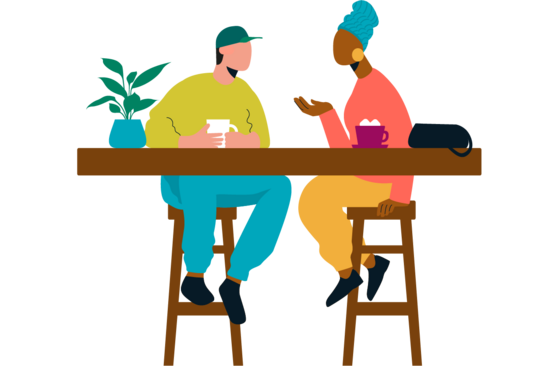 CFHD graphic - people talking