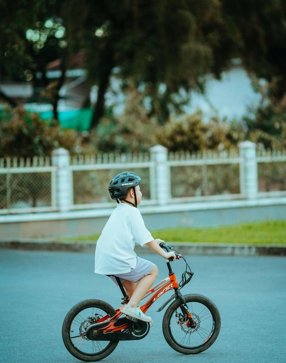 Boy on bike