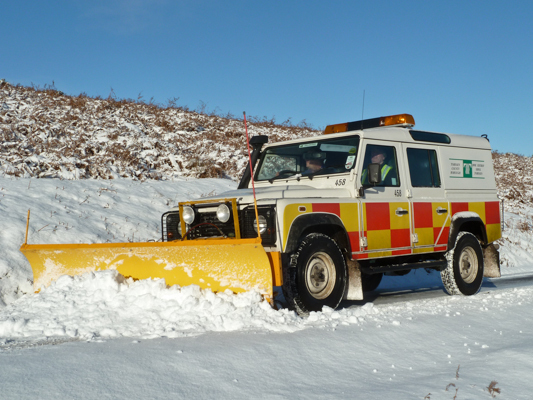 Snow Plough Gritting