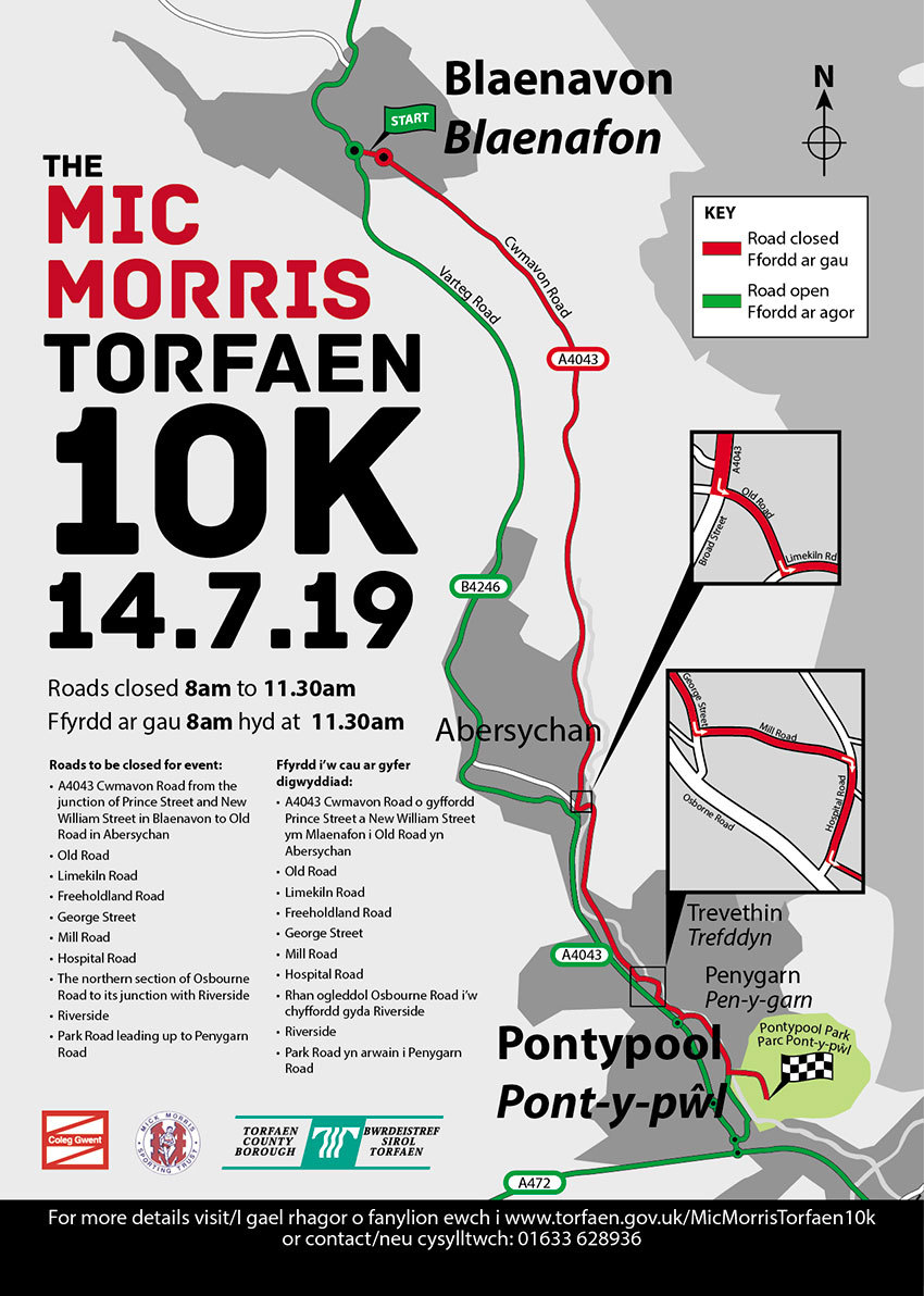 Mic Morris Torfaen 10k 2019 Runner Info