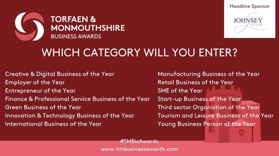 Business awards categories