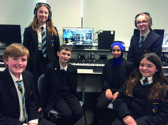 Croesyceiliog school podcast team