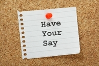 Have your say notice board