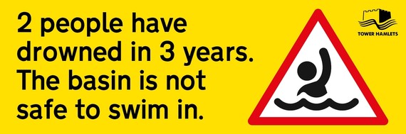 Shadwell Basin safety warning