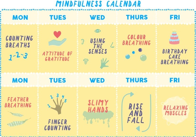 Mindfulness calendar