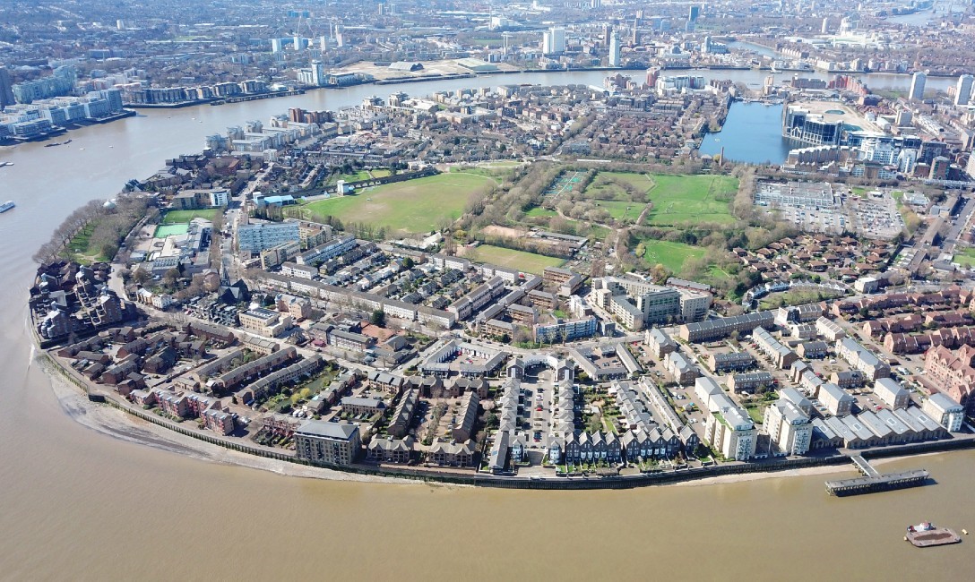 Tower Hamlets from a birds eye view