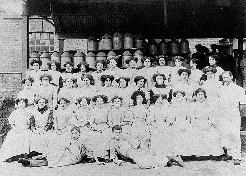 Women workers at Morton's sweet factory, 1900s