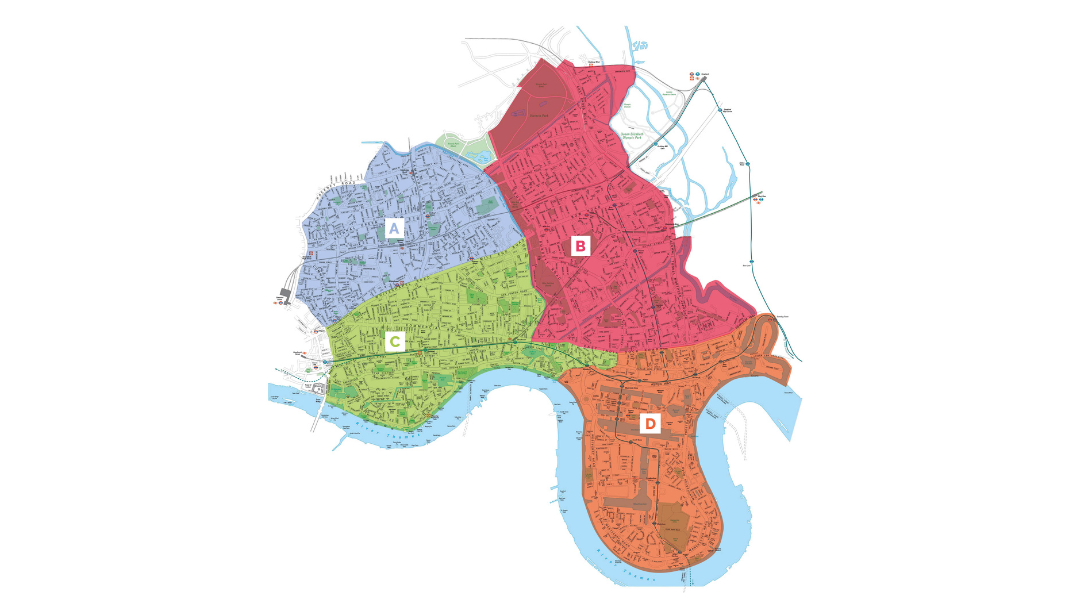 Map of Tower Hamlets parking areas