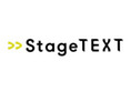 stage text logo