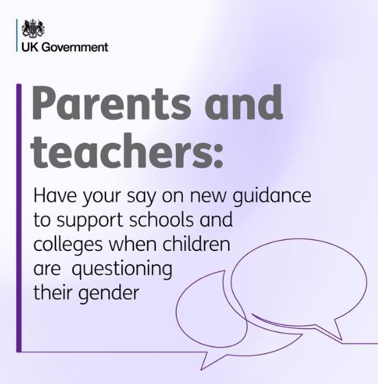 Draft guidance and consultation from DfE on children who question their gender